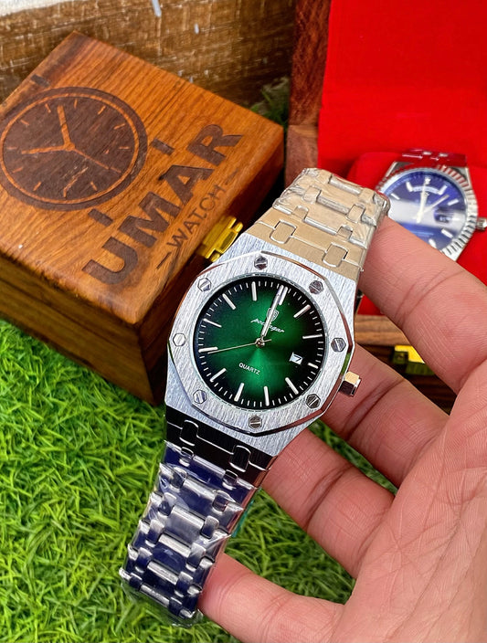 Heavyweight Stainless Steel Watch Finishing Quality with Date Function