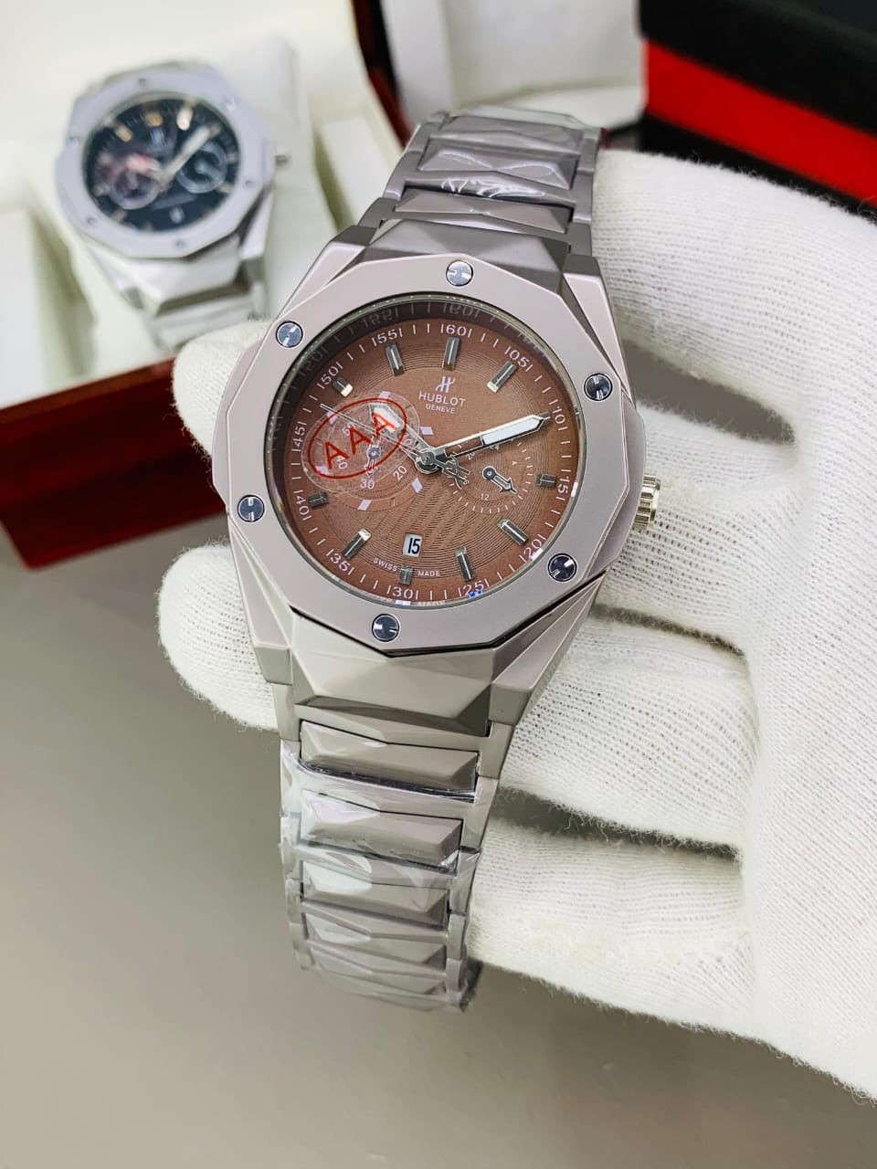 Modern Stainless Steel Wrist Watch for Men